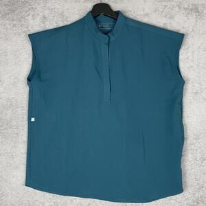 Figs Technical Collection Scrub Top Mens Medium Sleeveless Modern Fit NBD Pocket